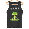 Ohmmmm With Saying Frog Meditation S Tank Top