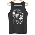 Playful Bernese Mountain Dog In Cool Drawing Style Tank Top