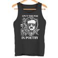 Poesía Poesía Edgar Allan Poe Con Raven Gothic Horror Escritor Camiseta sin mangas