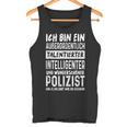 Police Officer Intelligent Beautiful Police Tank Top