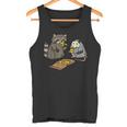 Raccoon and Opossum Pizza Party Tank Top | Unisex Street Cats Theme