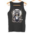 Raccoon Instant Noodle Cup Tank Top - Fun Unisex Design