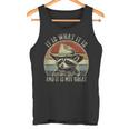 Raccoon Trash Panda Tank Top - Playful Attitude for Casual Days