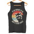 Raccoon Vintage Tank Top - Quirky Unisex Style for Nature Lovers