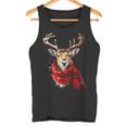 Reindeer Graphic Illustration Reindeer Tank Top