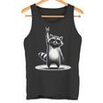 Retro Raccoon Rock Music Men Kids Women Raccoon Tank Top