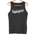 Retro Swoosh Job Title Geologist Camiseta sin mangas
