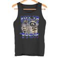 Rizzy Autistic Raccoon Meme Unisex Tank Top - Fun & Confident