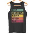 Ruhe Bewahren Marvin Regelt Das Spruch In Retro Farben Tank Top