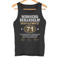 Schonend Behandeln Oldtimer Ist 71 Jahre 71St Birthday Tank Top