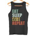 Scooter & Patinete Skater Regalo Eat Sleep Ride Repeat Camiseta sin mangas
