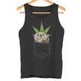 Sea Otter Smoking Weed Cannabis Blunt 420 Thc Stoner Tank Top