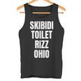 Skibidi Toilette Rizz Ohio Tank Top