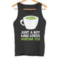 Solo Un Chico Al Que Le Encanta El Té Matcha Camiseta sin mangas