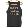 Sols El Poble Salva Al Poble Solo El Pueblo Salva Al Pueblo Camiseta sin mangas