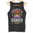 Spielerpapa Leveled Up To Daddy 2025 Dadintage Tank Top