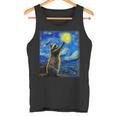 Starry Night Raccoon Tank Top - Van Gogh Inspired for Art Lovers