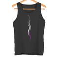 Subtle Asexual Pride Lines Asexuality Ace Pride Flag Tank Top