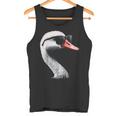 Swan Bird Graphic Animal Illustration Sunglasses Swan Tank Top