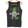 Thirstiger Elf Drinking Celebrations Elf Christmas Tank Top