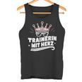 Trainer With Heart Fitness Dance Football Farewell Tank Top