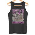 Tummy Ache Survivor Raccoon Meme Bootleg Graphic 90S Tank Top