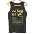 Turkey Wings Nutrition Facts Thanksgiving Christmas Tank Top