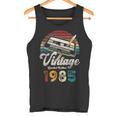 Vintage 1985 Cumpleaños 40 Años Cassette Lápiz Camiseta sin mangas