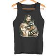 Vintage Distressed Raccoon Lover Tank Top - Jesus Embrace Theme