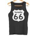 Vintage Retro Us American Highway Sign Interstate Road Tank Top