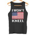 I Won't Kneel Proud American Stand Drapeau Débardeur e