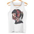 Anime Manga Gráfico Ojos Rojos Arte Anime Camiseta sin mangas