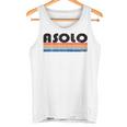 Asolo Italia Retro 70S 80S Style Manga Larga Camiseta sin mangas