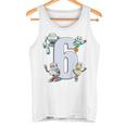 Children's 6 Years Birthday Robot And Technology Tank Top