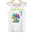 Children's Dino Children's Ich Bin Sieben 7 Jahre Alt Tank Top