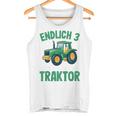 Children's Tractor Boys 3 Years 3Rd Birthday Boys Tractor Tank Top