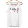 Die Tut Nix Die Will Nur Lillet Fan Summer Cocktail Party Tank Top