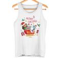 Dreamworks Gabby's Dollhouse Meowy Christmas Sleigh Blue Tank Top