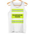 With Firefighter Costume Carnival Profession Red Tank Top