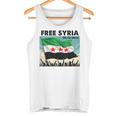 Free Syria Syria Revolution Freedon Flag Blue Tank Top