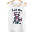 Funny Raccoon Girl Summer Tank Top - Cute But Feral | Women's Tee