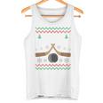 Happy Hockeydays Ice Hockey Fan Ugly Christmas Sweater Tank Top