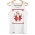 Heavy Metal Christmas Sleigher Hail Santa Claus Rock Music Tank Top