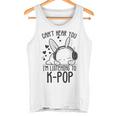 Ich Kann Dich Nicht Hören Ich Hörre Zu Kpop Rabbit K-Pop Gray Tank Top