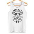 January 1975 50 Years Decoration 1975 50Th Birthday Tank Top