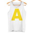 Letter A Yellow Chipmunk Costume Group Carnival A Red Tank Top