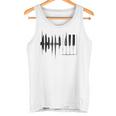 Piano Piano Keys Wings Gray Tank Top