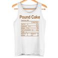 Pound Cake Nutrition Facts Thanksgiving Christmas Tank Top