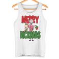 Rick & Morty Merry Rickmas Blue Tank Top