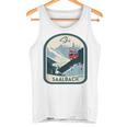 Ski Saalbach Retrointage Style Saalbach Skiing Gray Tank Top